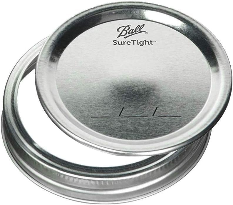 Ball Regular Mouth Glass Mason Jars with Lids and Bands, Used for Canning (Half Pint, 8 Ounce (Pack of 24))