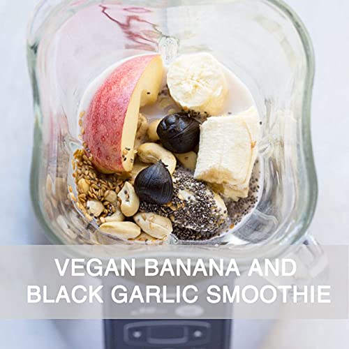 Orgnisulmte Peeled Black Garlic Cloves Fermented for 90 Days,Ready to Eat Non-GMO 7.05 Oz