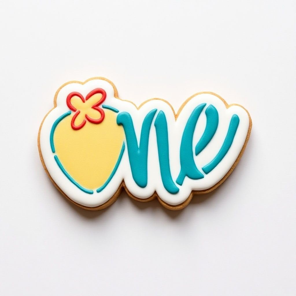 Strawberry New Born Baby kids Cookie Cutter and Stencil Set Bundle Kit PYO Cookies Paint Your Own Happy Birthday Wedding Baby Candle Kids Painting Coloring Pages Comb (Strawberry One)