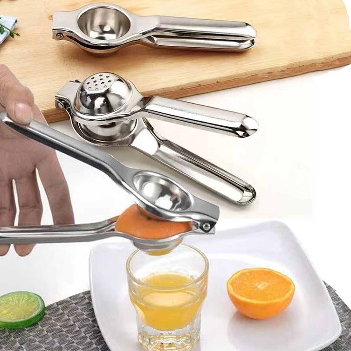 Lemon Squeezer Juicer - Citrus Juicer Handheld, Stainless Steel Juicer Hand Press, Citrus Squeezer for Making Emonade, Lemon Juice, Lime Juice, Citrus Juice (1PCS)