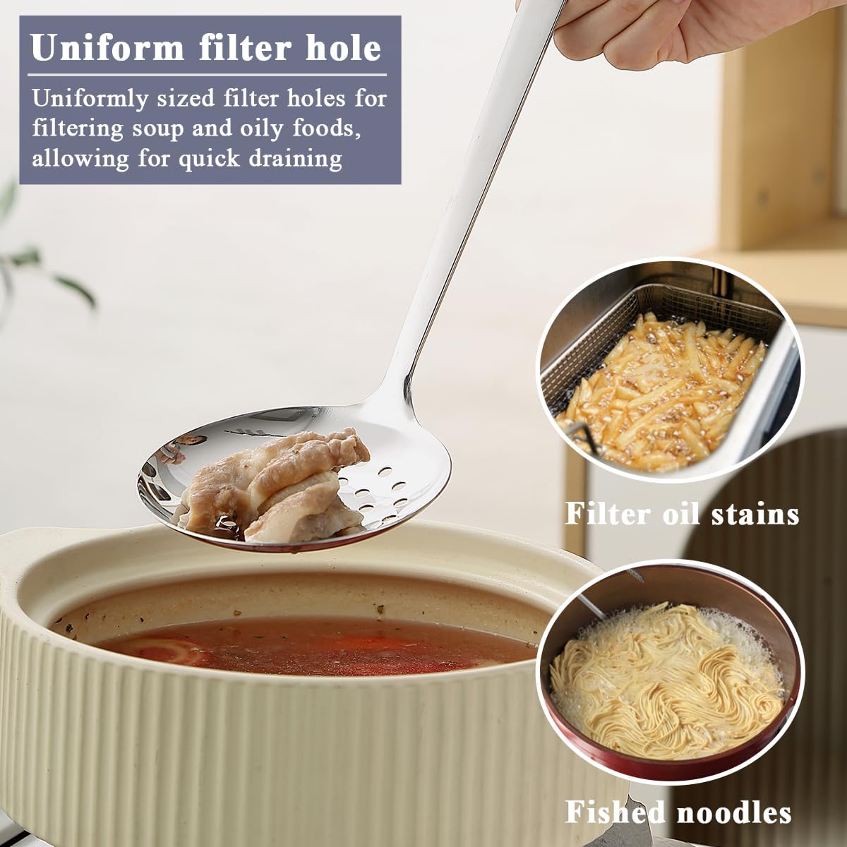 Evanda Kitchen Utensils Set 6pcs, Stainless Steel Cooking Utensils Set, Heavy Duty Kitchen Tools Spatulas Set, Home Essentials Kitchen Gadgets Accessories