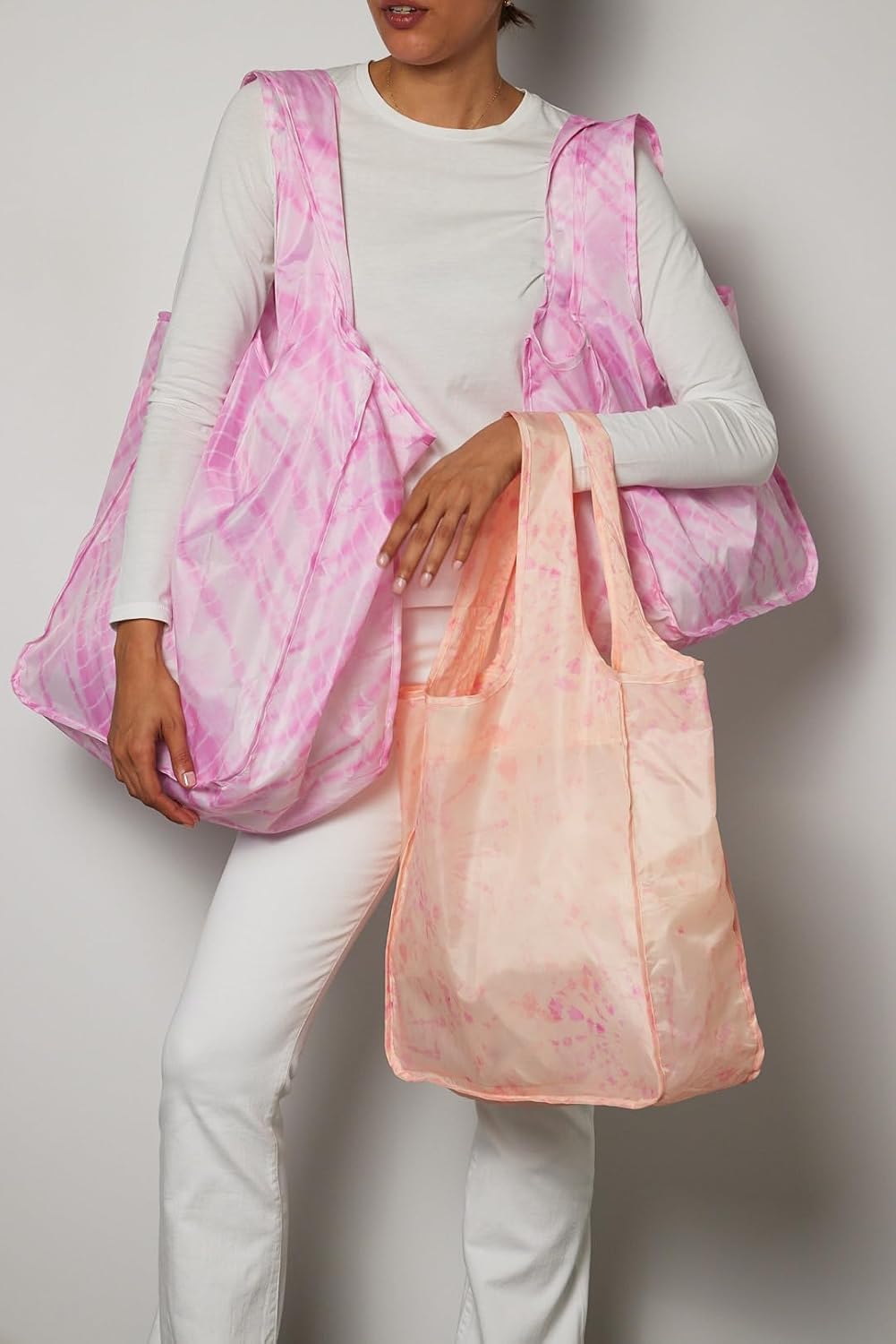 Reusable Grocery Bag - Stylish Shopping Bag for Groceries - Foldable Tote Bag - Medium Size