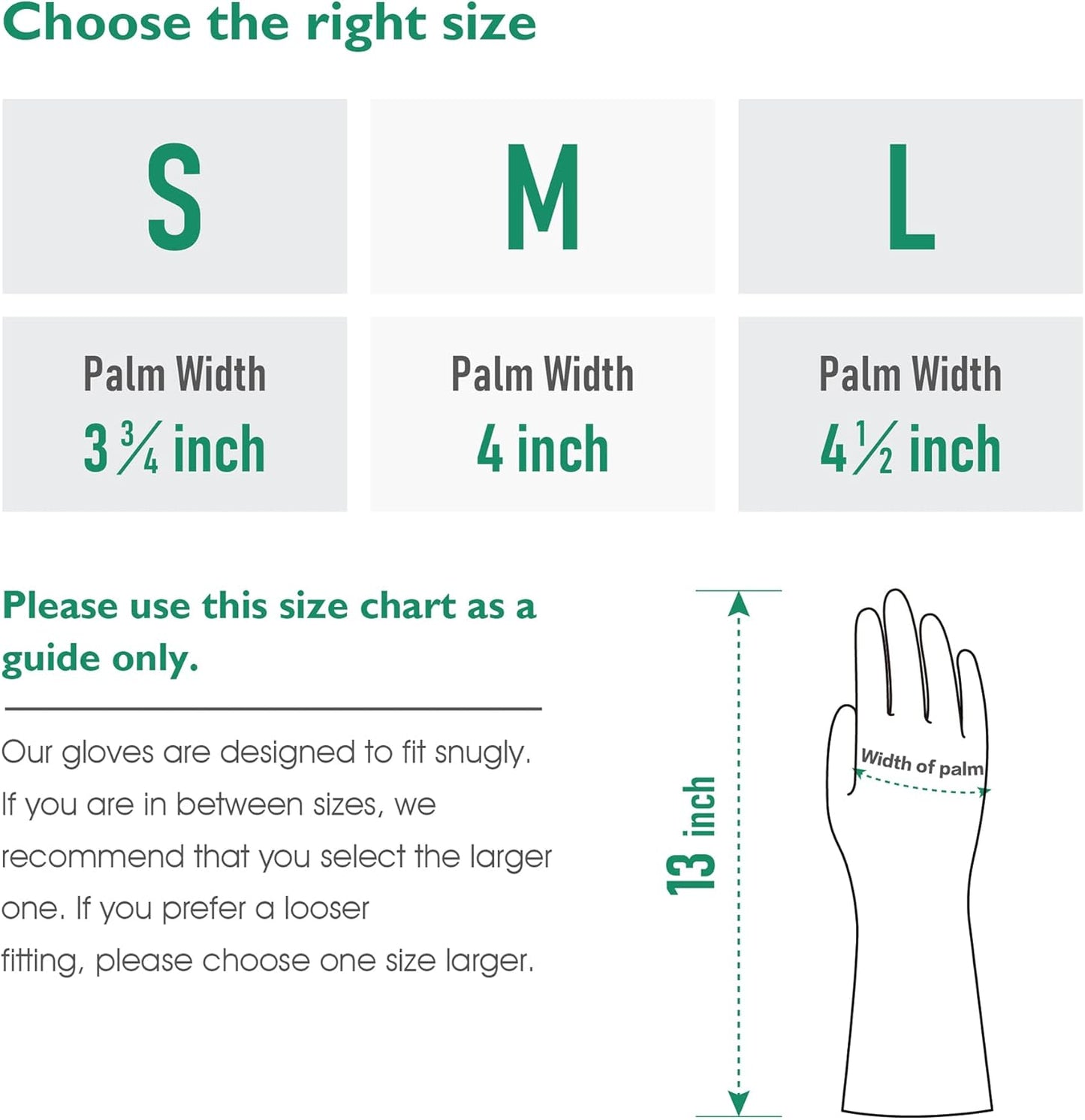 COOLJOB Small Reusable Rubber Dishwashing Cleaning Gloves for Kitchen Bathroom, Non-Slip Grippy Long Dish Washing Gloves with Flocked Cotton Liner, Flexible Durable & Waterproof, Mint Green, 1 Pair