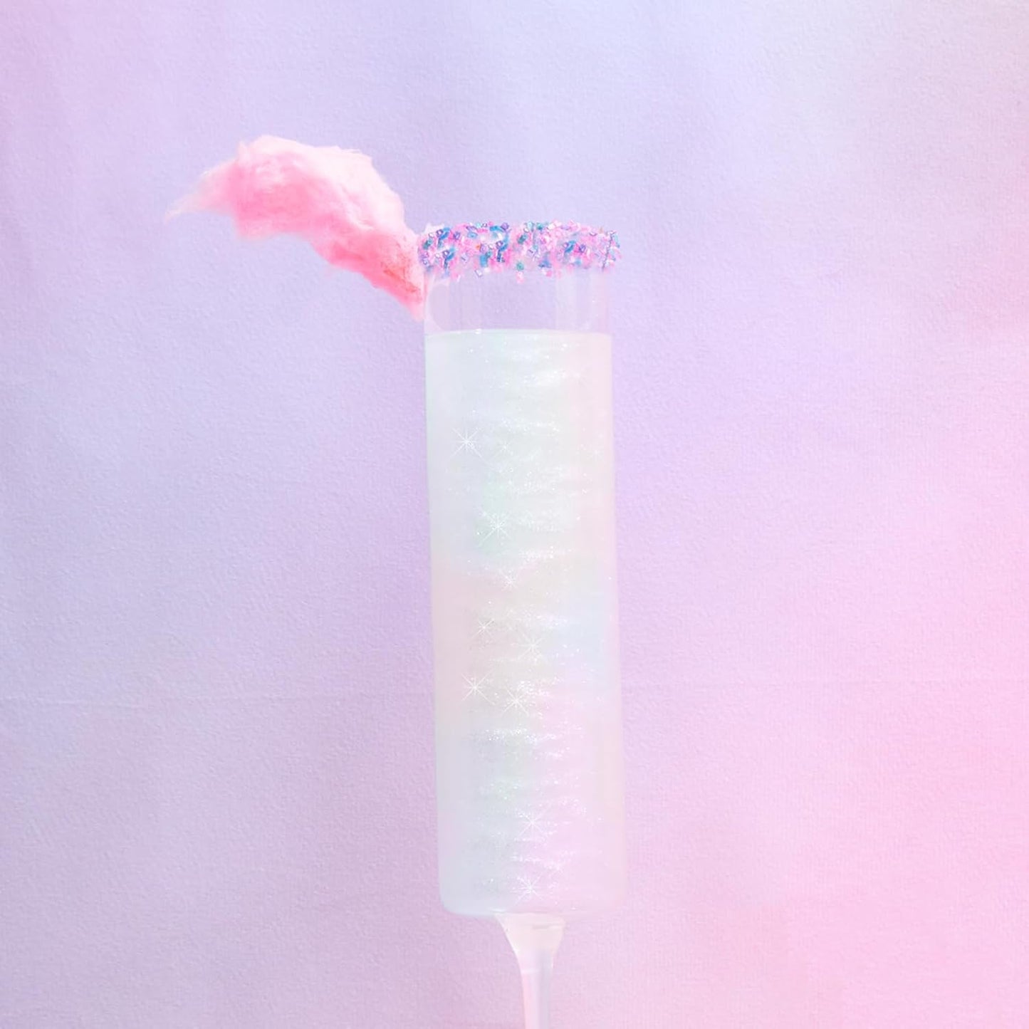 Fancy Sprinkles Chromatica Fancy Sugar Pearlescent Hot Pink, Blue, Purple, White, and Teal Sugar Crystals Flecked with Silver and Gold Mini Edible Glitter Stars (4 OZ)