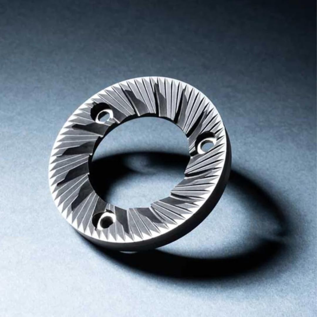 AllGround Sense Burr Coffee Grinder, Home Coffee Grinder - 64mm Flat Dark T M340 Steel Burr, Grind by Weight (Deep Black), Standard