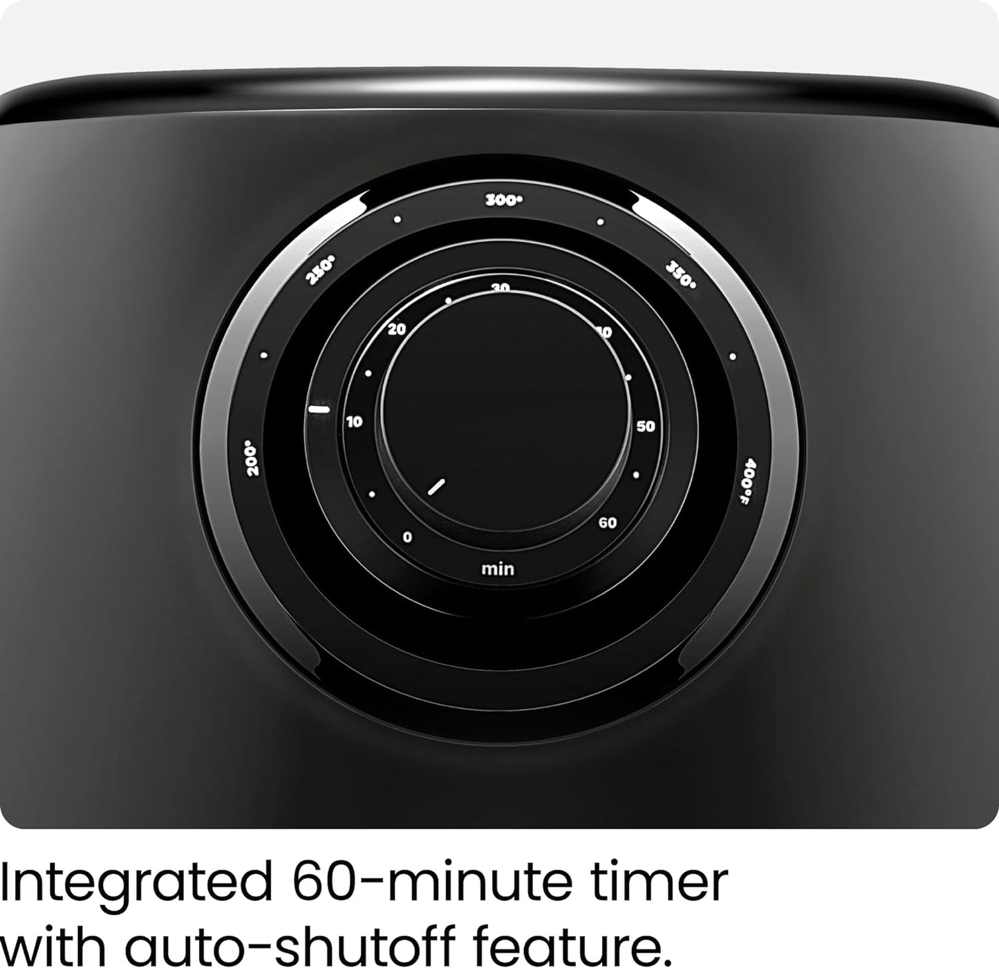 CHEFMAN Small Air Fryer Healthy Cooking, 3.6 Qt, Nonstick, User Friendly and Dual Control Temperature, w/ 60 Minute Timer & Auto Shutoff, Dishwasher Safe Basket, Matte Black, Cookbook Included