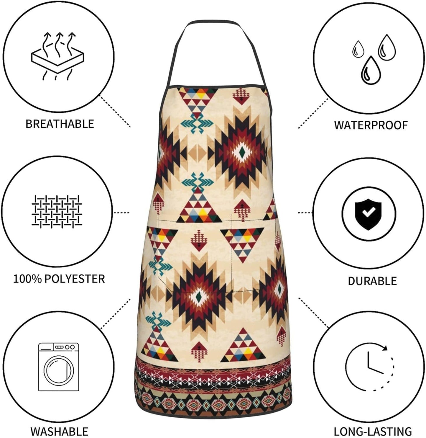 Women Men Bib Aprons Chef Cooking Aprons with Pockets for Kitchen Cooking BBQ Baking Grilling