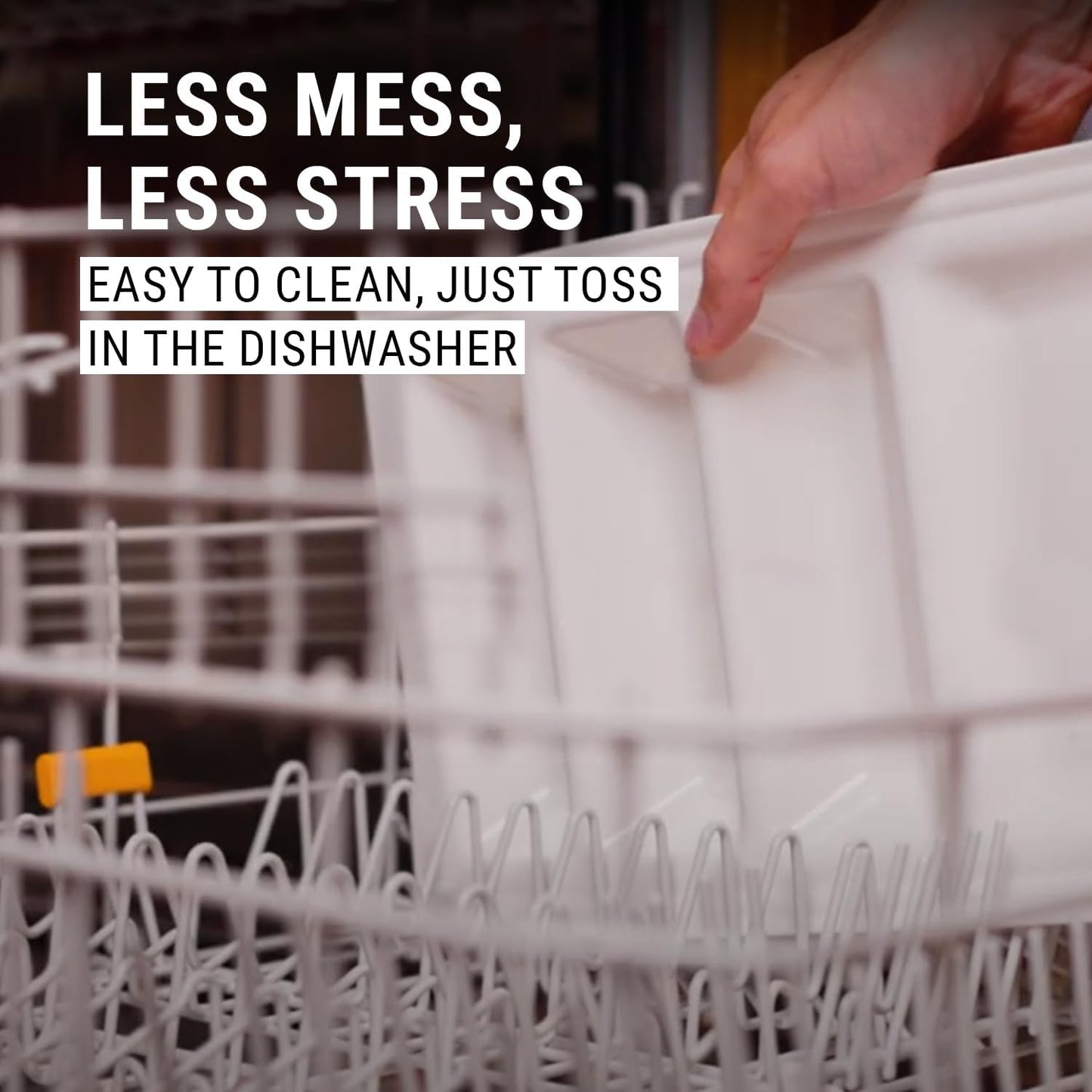 Stackable Taco Serving Plate with Dividers, Stylish China Taco Holder with 3 Slots & 1 Flat Section, Durable, Scratch-Resistant Dinner Dish for Tacos, Sushi, Appetizer, & More, Set of 2