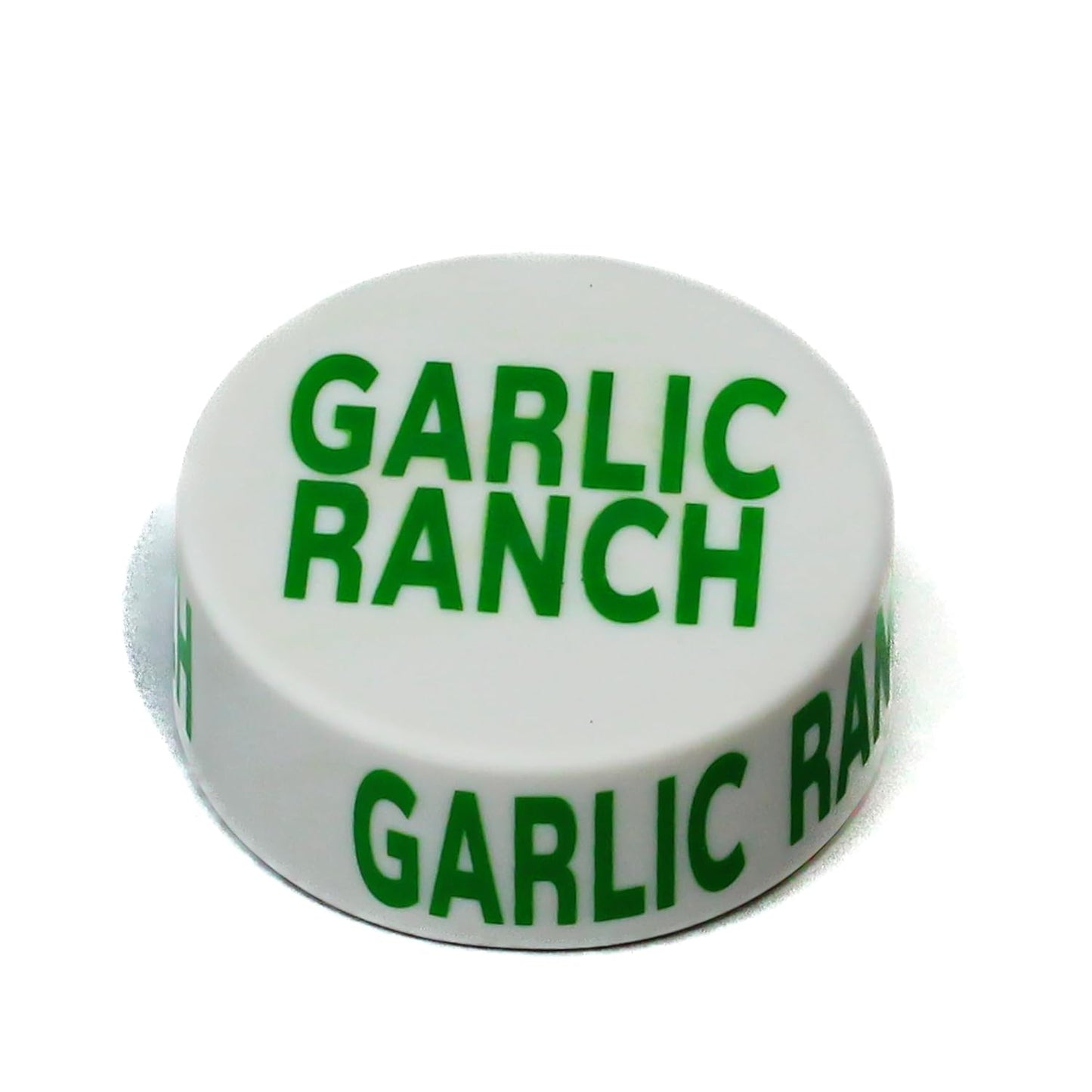 FIFO Lid Wrap, Silicone Lid Cover Label for FIFO Bottles, Fits 12-32 oz, "Garlic Ranch" Print, 360° View, Food Grade, Durable, 1 Count