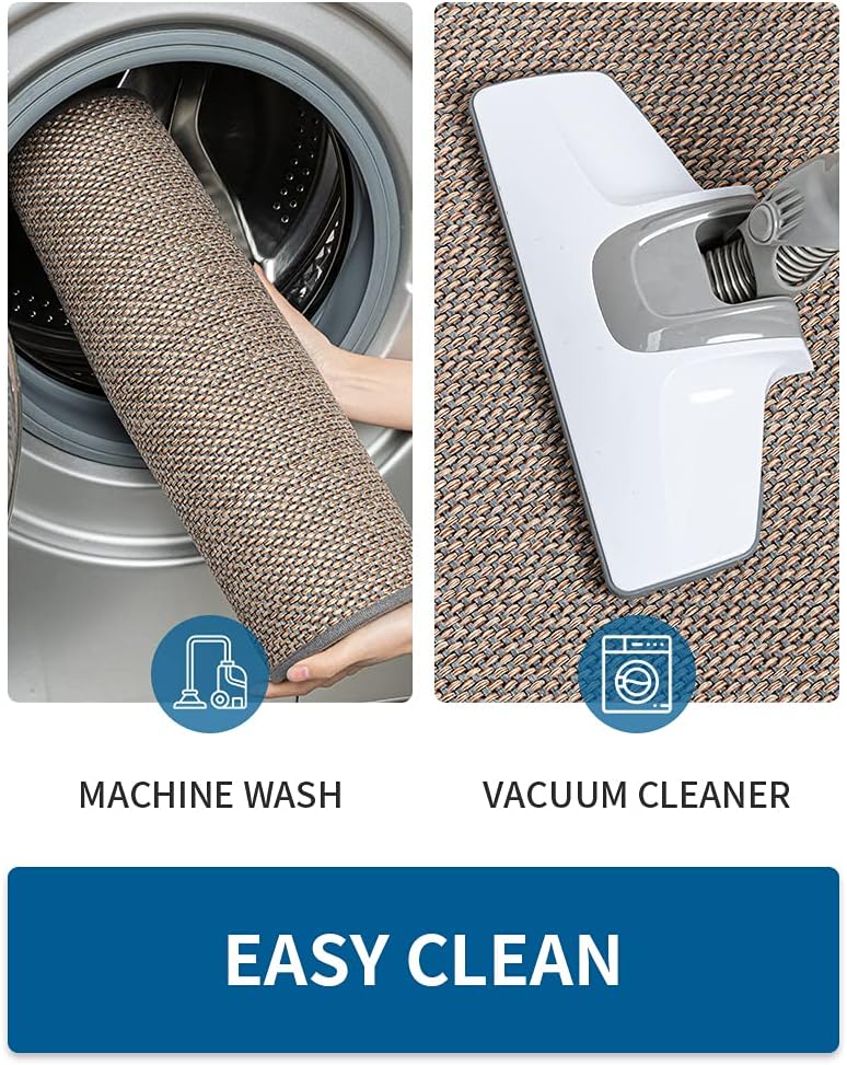 Kitchen Rugs and Mats Non Skid Washable, Absorbent Runner Rugs for Kitchen, Front of Sink, Kitchen Mats for Floor (Grey, 20"x70")