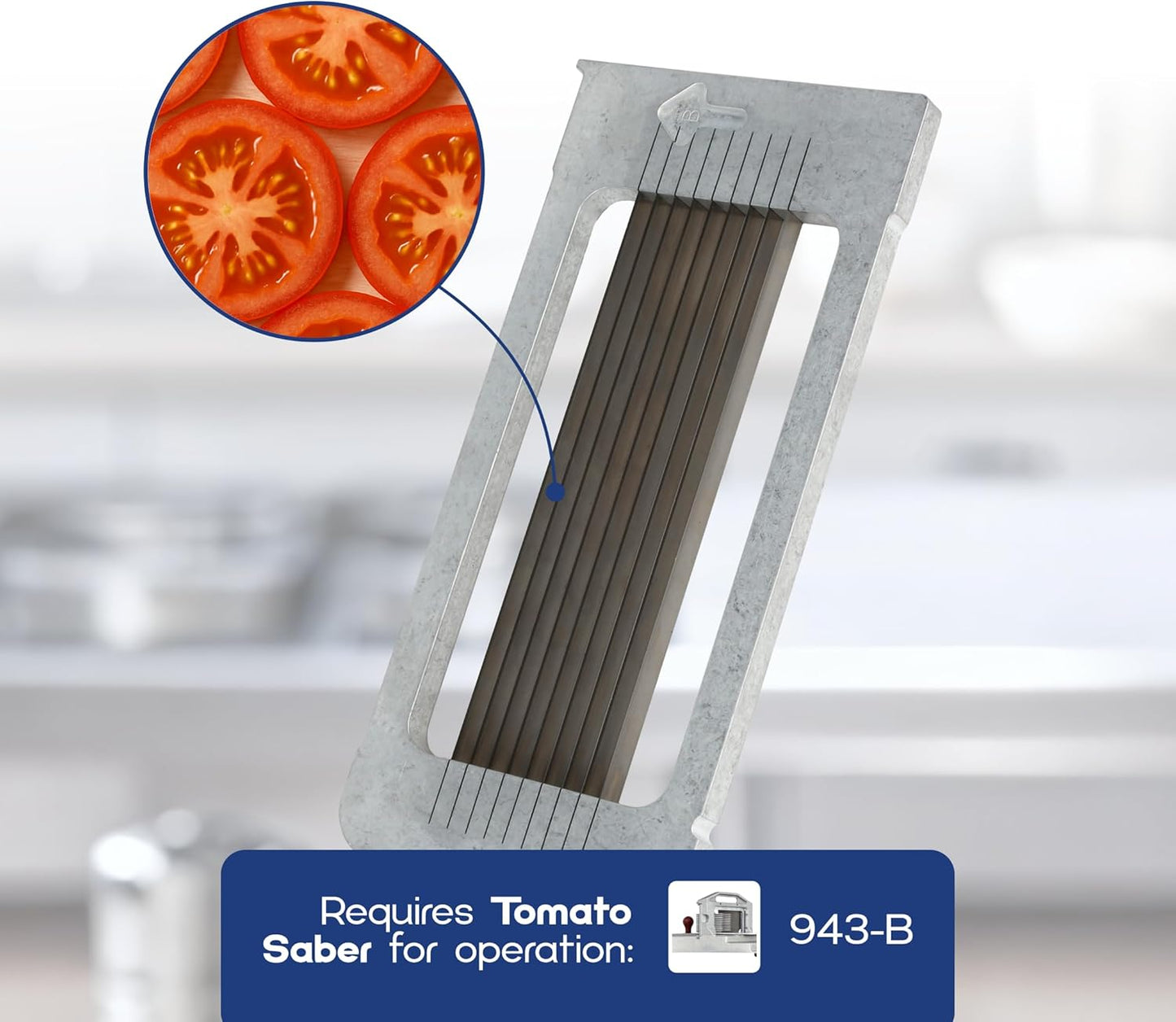 Prince Castle 1/4" Blade Cartridge for 943-B Tomato Saber, 9 Blades - Blade Replacement Cutter Blade for Cutting and Chopping Tomatoes, Fruits and More in Commercial Kitchens, Restaurants and More
