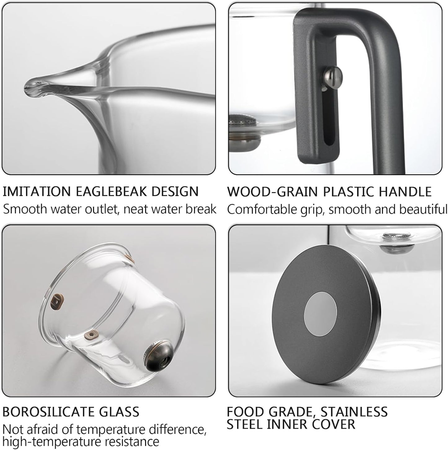 Enchanti Tea Pot - 800ml/27.1oz Witchcraft Magic Glass Teapot, Magnetic Water Separation Design, Borosilicate Infuser Pot with Strainer for Loose Leaf & Herbal Teas, Ideal for Tea Maker