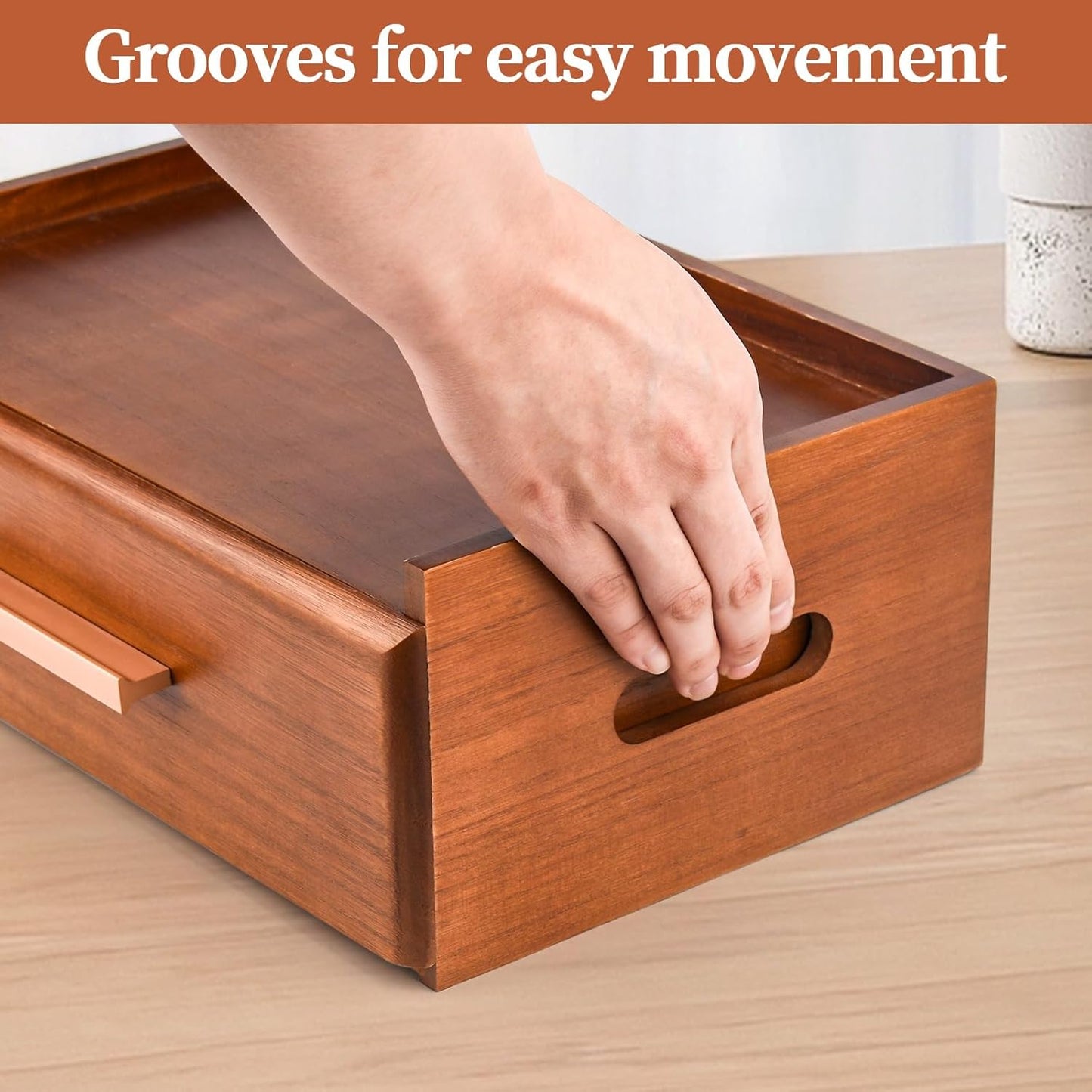 Wooden Tea Bag Organizer, Tea Box Organizer Storage Box, Coffee and Tea Drawer Organizer, Tea Bag Holder Station for Countertop Gift for Tea Lovers Containers for Caddy Packet