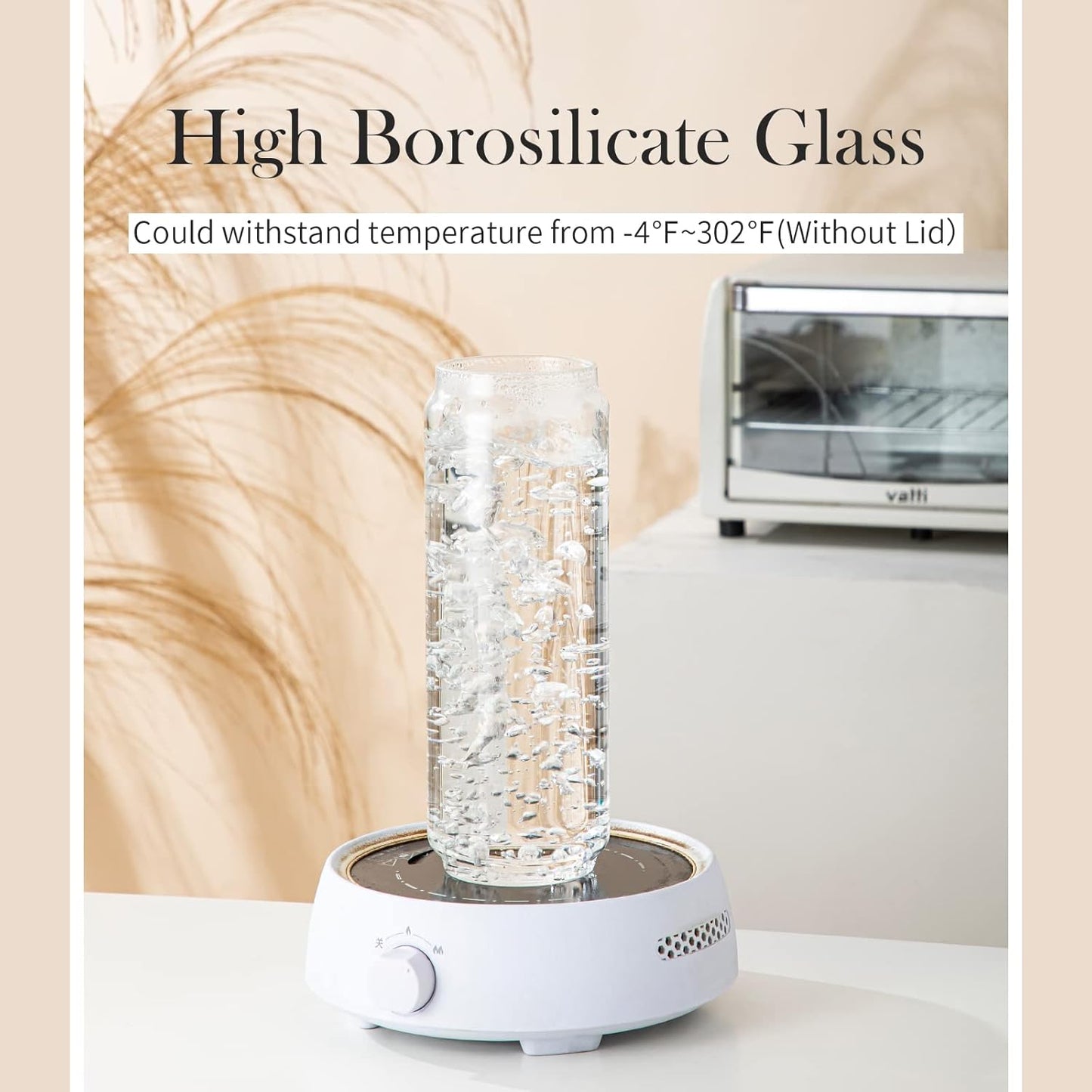 Glass Storage Jars with Wooden Lid Set of 3, 44 OZ High Borosilicate Glass Containers Kitchen Food Canisters s for Coffee Beans/Sugar/Noodles/Nuts/Cookies/Pasta