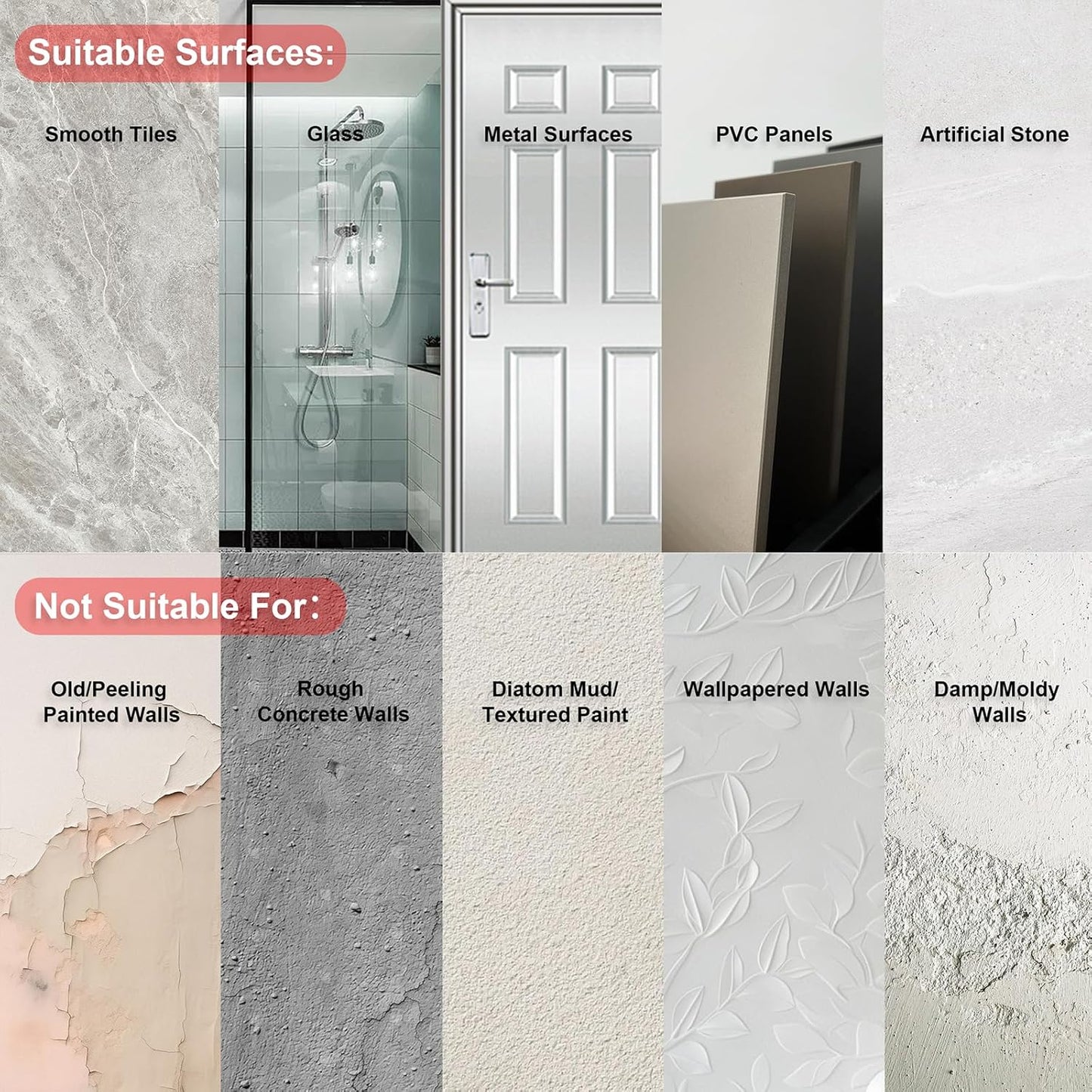 Aluminum Wall Hooks, No Drill Damage-Free Adhesive Hook, Product for Hanging Heavy Duty for Bathroom Kitchen Home (Single Round Black Hook, 4)