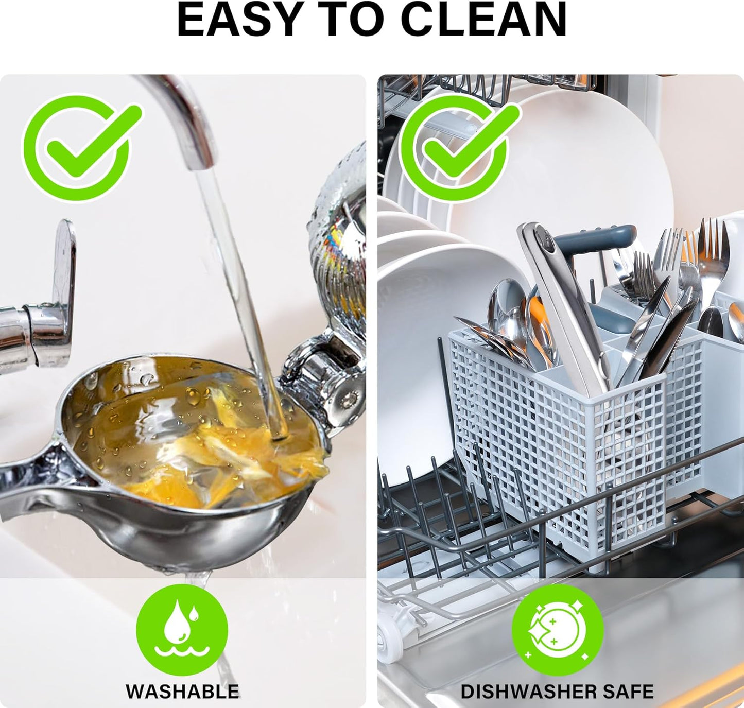 Vakoo Lemon Squeezer - Large, Heavy-Duty, Sturdy Metal Manual Juicer for Lemon, Lime & Citrus, Hand Press for Maximum Juice Extraction - Large, Silver