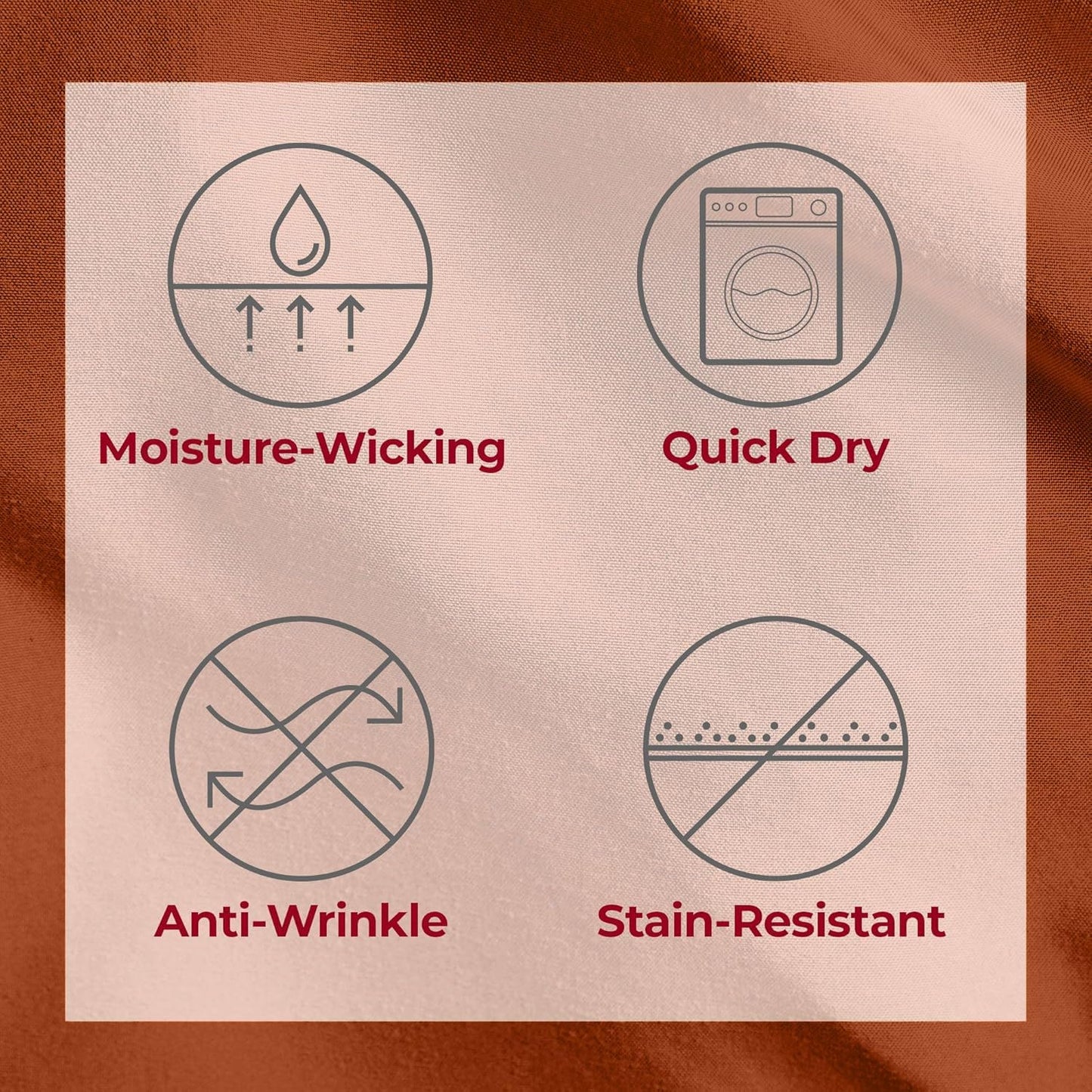 Mellanni Twin Sheets Set - 3 PC Iconic Collection Bedding - Hotel Luxury, Extra Soft, Cooling Bed Sheets - Wrinkle, Fade, Stain Resistant (Twin, Terracotta)