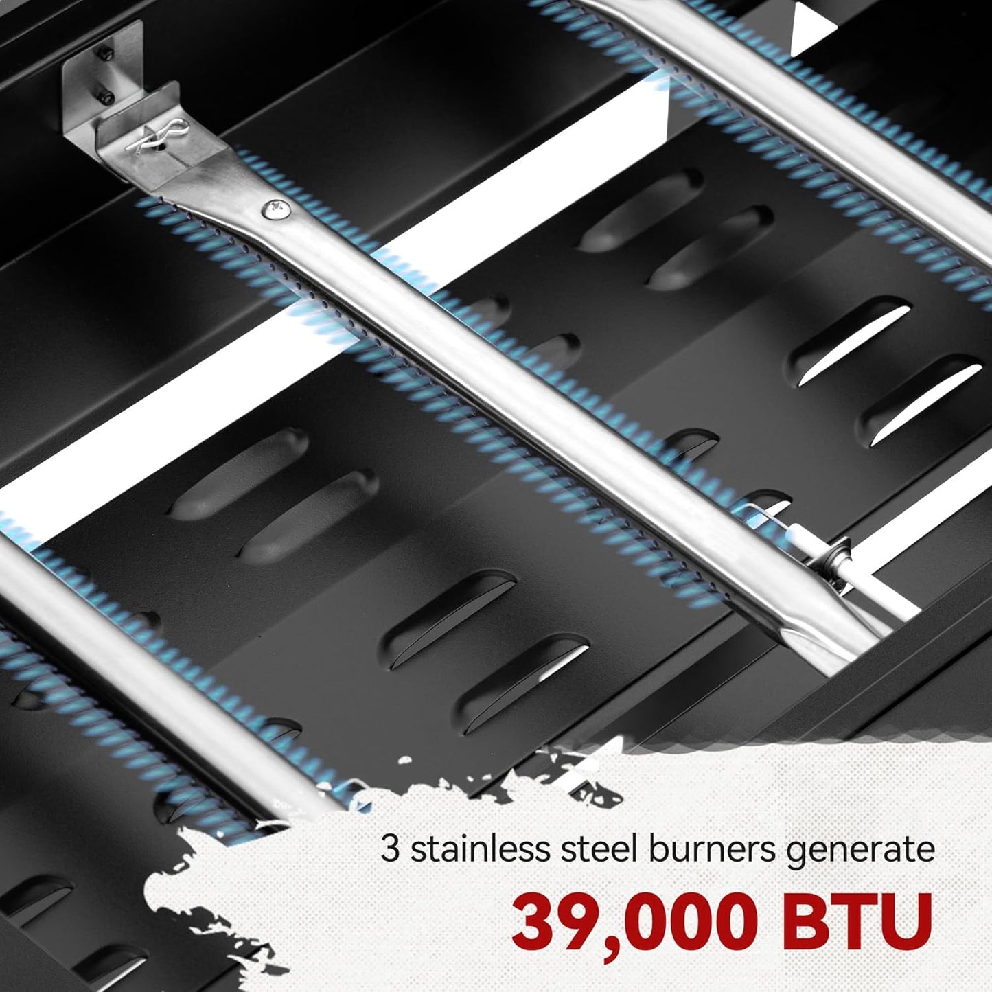 Royal Gourmet GB3000H 3 Burner Propane Gas Griddle with Foldable Side Tables, 28-Inch Flat Top Grill with 492 Sq. In. Cooking Area for Backyard and Tailgating, Black