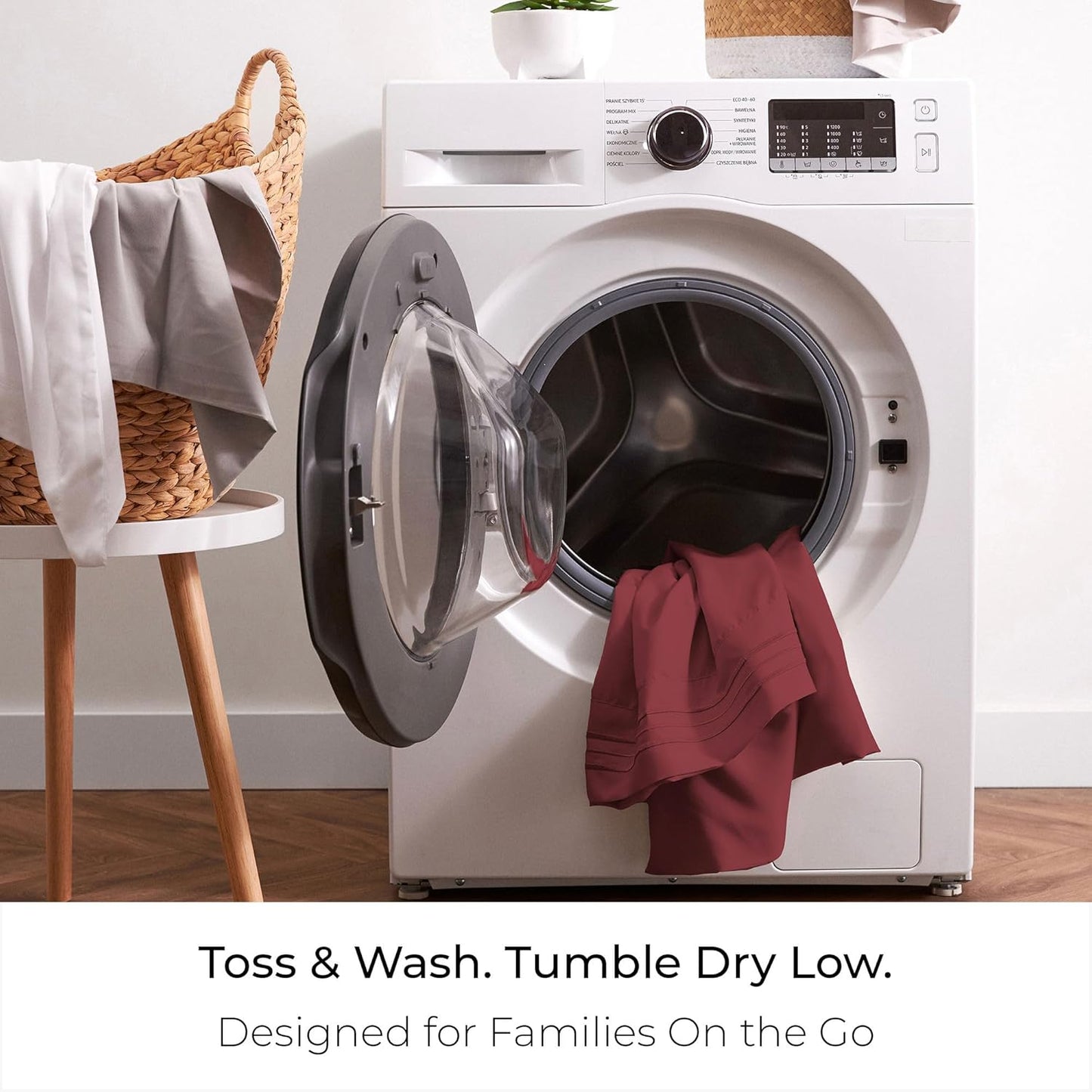 Mellanni California King Sheets Set - 4 PC Iconic Collection Bedding - Hotel Luxury, Extra Soft, Cooling Bed Sheets - Wrinkle, Fade, Stain Resistant (Cal King, Brick Red)