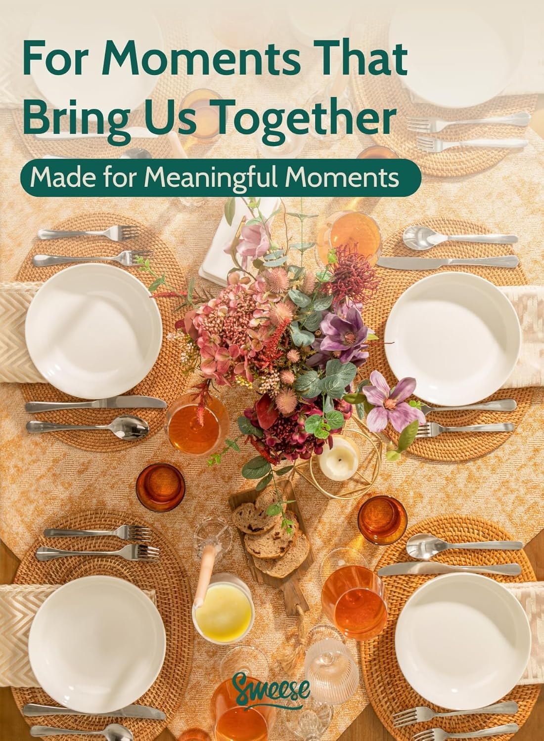 Sweese Large Salad Serving Bowls, 30 Ounce Porcelain White Pasta Plates Set of 6, 8.4 Inch Pasta Bowls for Dinner, Salad - Microwave Dishwasher