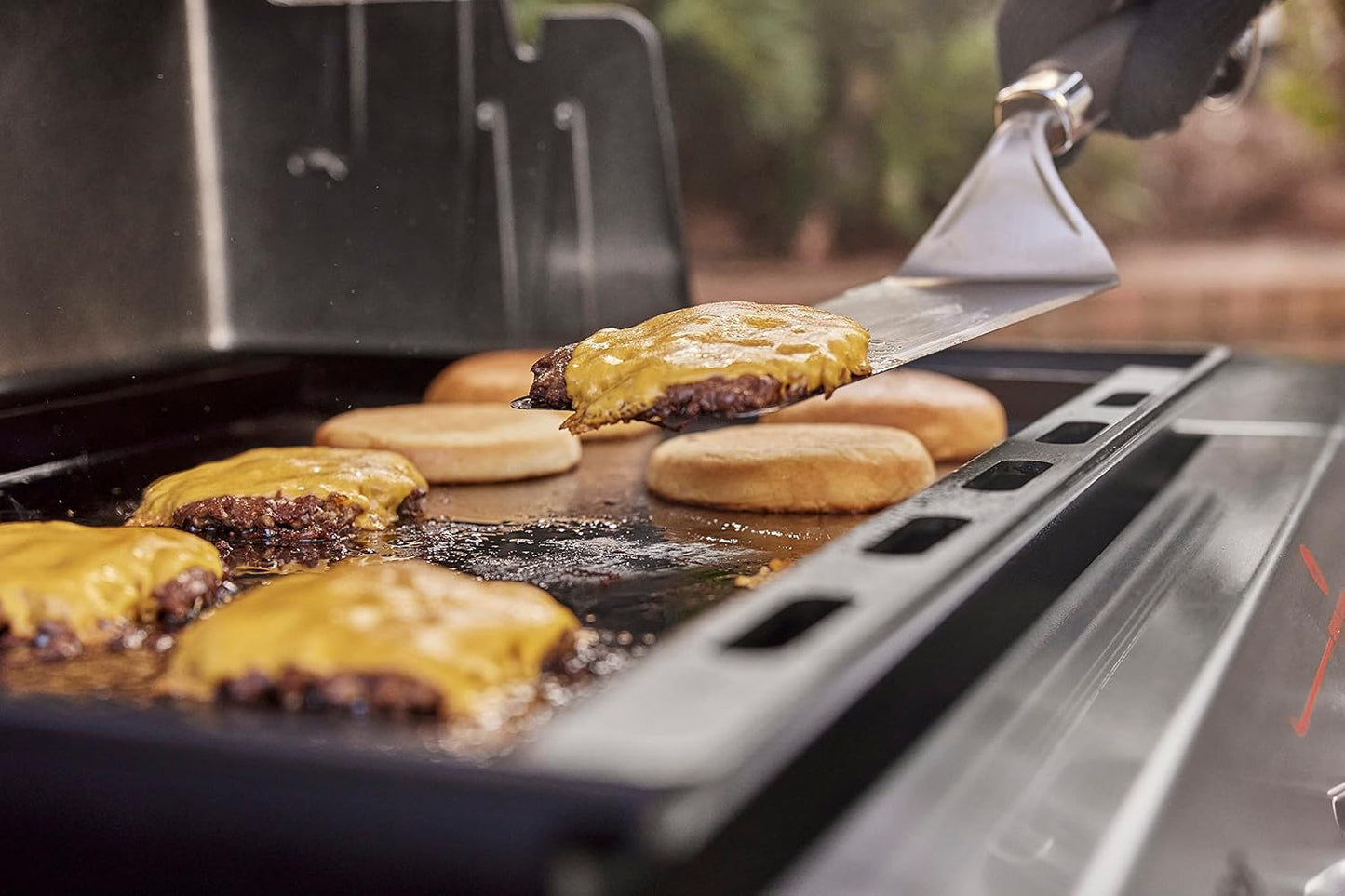 Weber Rust-Resistant Outdoor Griddle Insert for Genesis 400 Series Gas Grills, Full-Size
