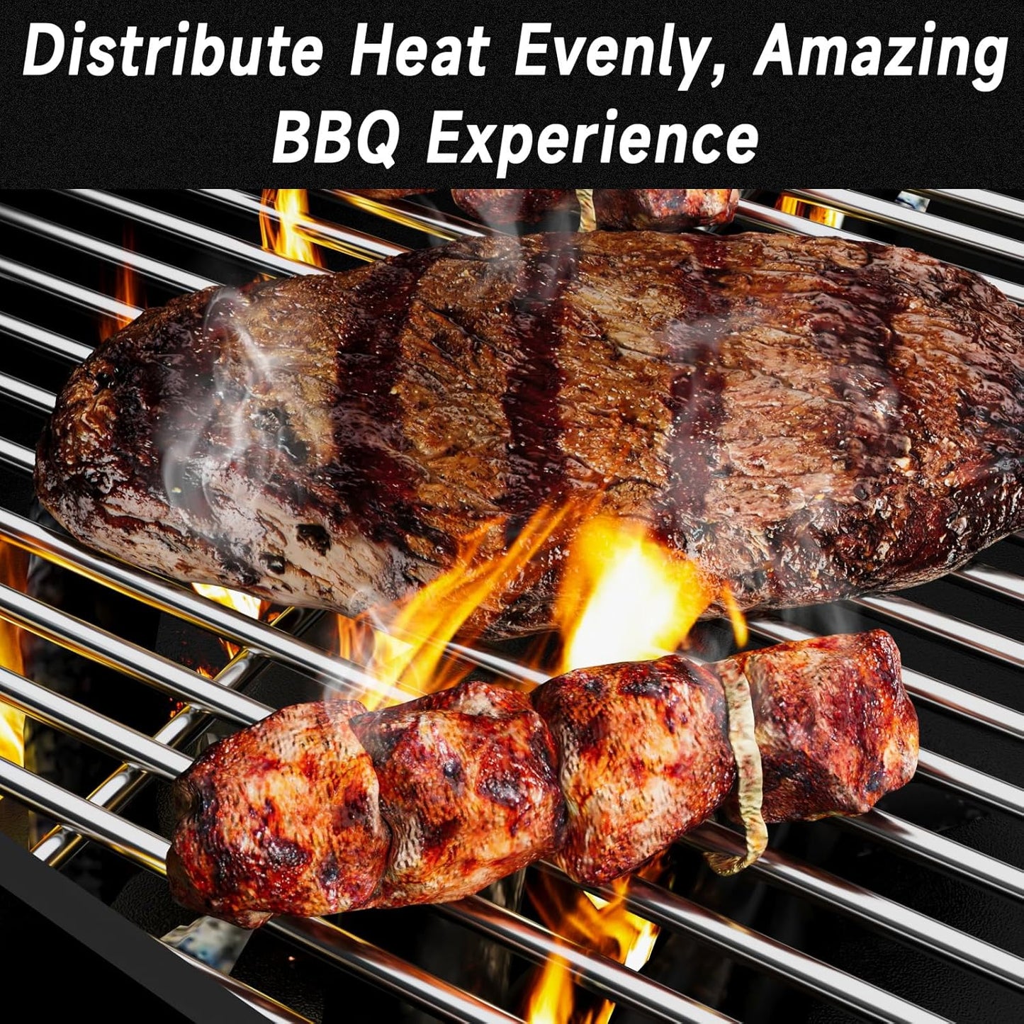 17" Stainless Steel Grill Grates for Charbroil 463242716 Tru Infrared, for Charbroil Commercial 463242715 463276016 463257520 463263924, for Lowe's 606682 Nexgrill 720-0882A BHG 720-0882