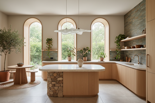 2026 Kitchen Decoration Trends: Nature, Curves, and Intention