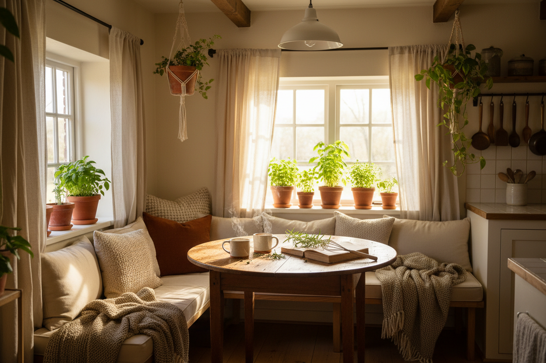🌿 Creating the Perfect Kitchen Nook: Your Cozy Corner for Coffee, Cooking & Comfort