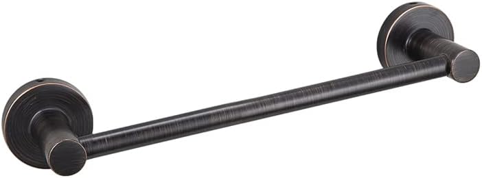 JiePai Bath Towel Bar Oil Rubbed Bronze, 11.8 Inch Stainless Steel Towel Rack Bathroom Towel Holder Wall Mount Kitchen Dish Cloth Hanger (Oil Rubbed Bronze, 11.8 Inch)