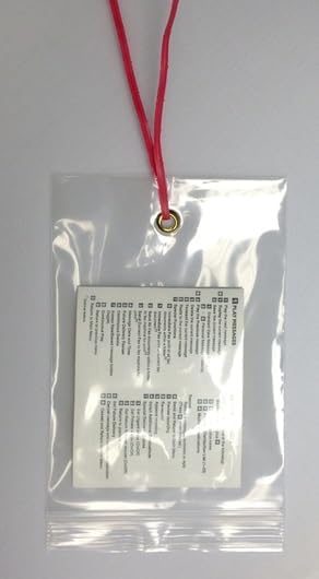 GPI - 10" x 13" Reclosable Zip Bags with Bottom Hang-hole & Pre-inserted 12" Twist-tie. 4 Mil Heavy-duty Resealable Zipper Baggy with Grommet/Metal Eyelet for Hanging (Insert Size 10x11.5) 500 Pack