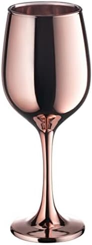 Vikko Décor Wine Glasses, Light Gold Wine Glass, 14 Oz Fancy Wine Glasses With Stem For Red And White Wine, Thick And Durable Wine Glass, Dishwasher Safe, Set Of 6