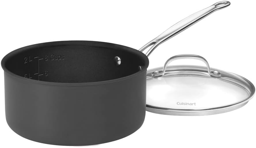 Cuisinart 6193-20 Chef's Classic Non-Stick 3-Quart Nonstick-Hard-Anodized, Saucepan w/Cover