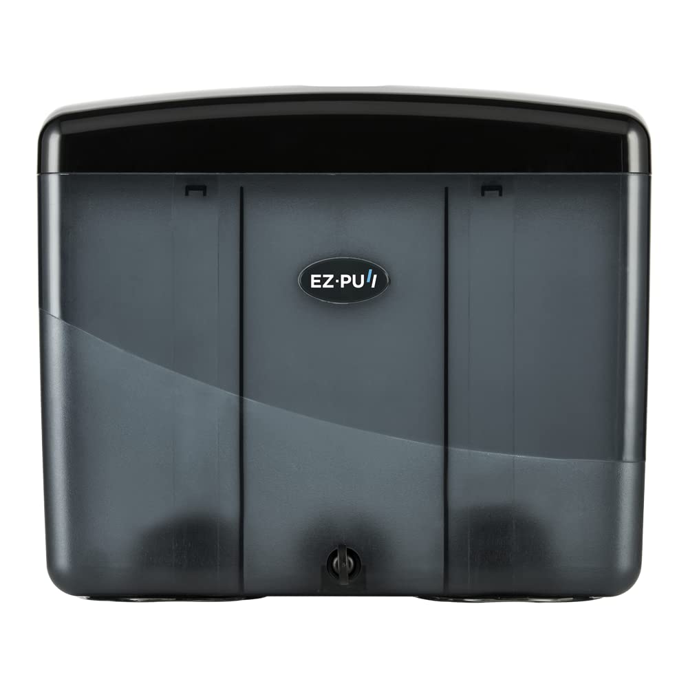 EZbrnd Countertop MULTIFOLD Paper Towel Dispenser for kitchen/bathroom/office/RV/Airbnb, Pearl Black, 4500B-EZ