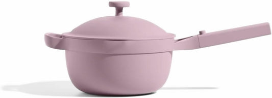 Our Place Perfect Pot - Mini 2.5Qt Nonstick Ceramic Sauce Pan with Lid | Versatile Cookware for Stovetop and Oven | Steam, Bake, Braise, Roast | PTFE & PFOA-Free | Toxin-Free, Easy to Clean | Lavender