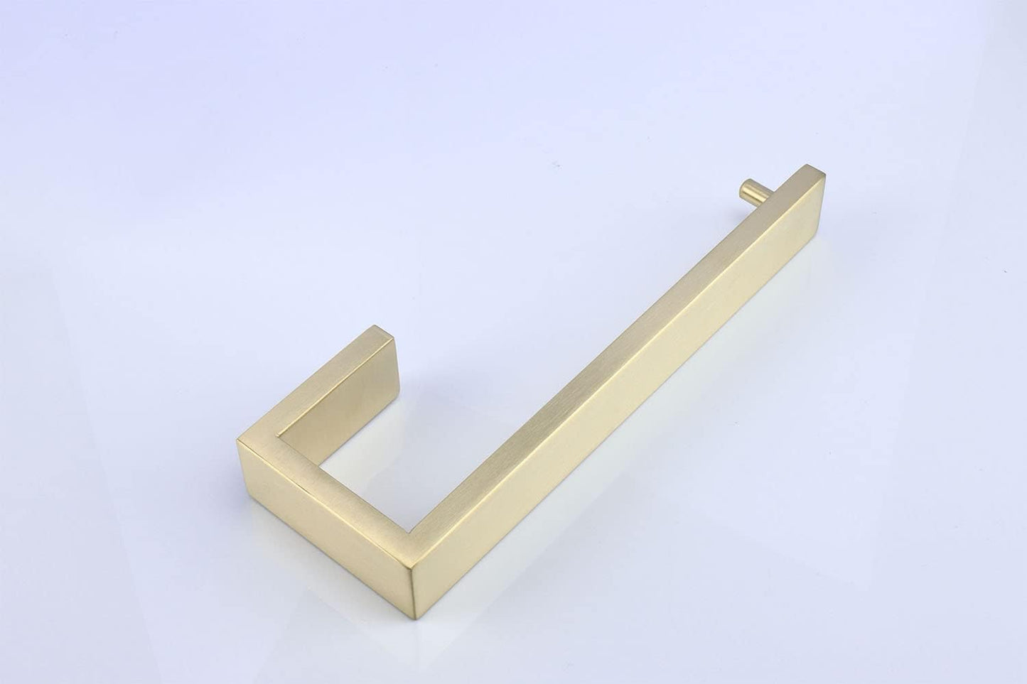 TocTen Hand Towel Holder/Towel Ring - Thicken SUS304 Stainless Steel Bathroom Hand Towel Hanger, 9 Inch Heavy Duty Wall Mounted Towel Rack, Square Hand Towel Bar for Bathroom Hardware (Gold, 9 in)