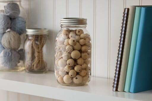 Ball Regular Mouth Glass Mason Jars with Lids and Bands, Used for Canning, Pickling, Juice, Jam, Jelly, Quart Size 32 Ounce (Pack of 3)