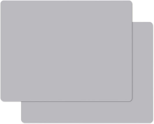 Gartful 2 Pack Silicone Mats for Countertop - 0.05" Thicker, 32" by 24" Extra Large Counter Table Protector, Heat Resistant, Work Desk Pad, Placemat, Multipurpose, Pastry Mat, Light Gray