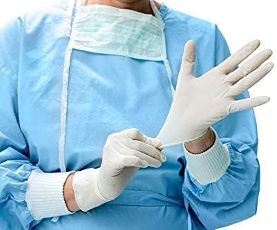 Inspire Exam Grade Powder & Latex Free Stretch Vinyl Gloves, Medium, 100 Count, White