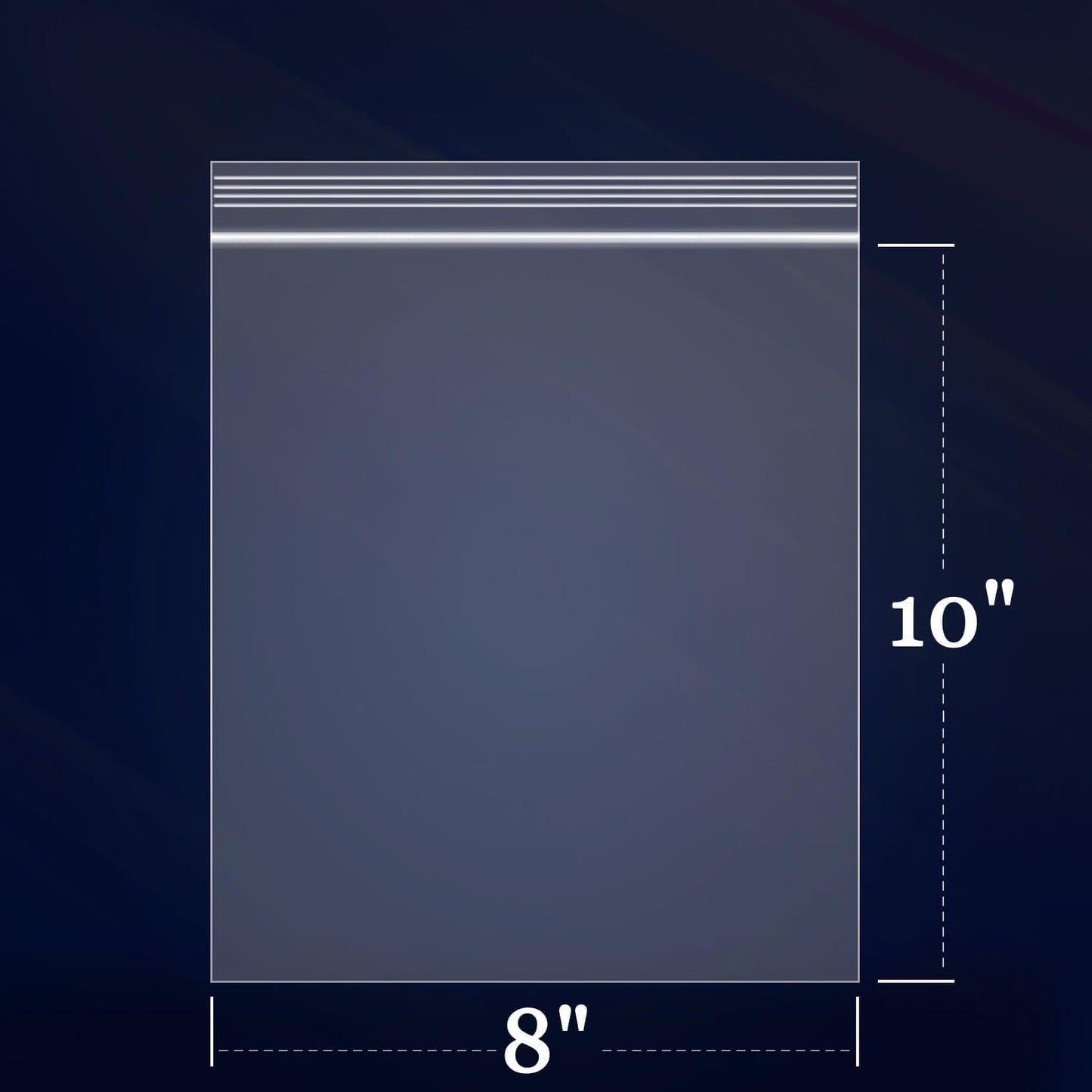 iMailer - 1000 Count - 8" x 10" Zip Bags - Clear Reclosable Zip Plastic Poly Bags 2 Mil with Resealable Lock Seal Zipper for Art Prints, Brochure, Photoes, Handicraft Gift