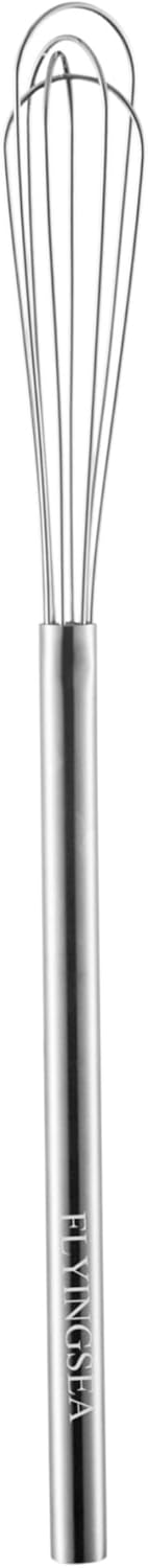 FLYINGSEA Whisks,Small whisk,Egg Whisk,10.5" Stainless Steel Whisk,Mini whisk,Whisk stainless steel,Cooking and Kitchen Gadget.(1 Pcs)