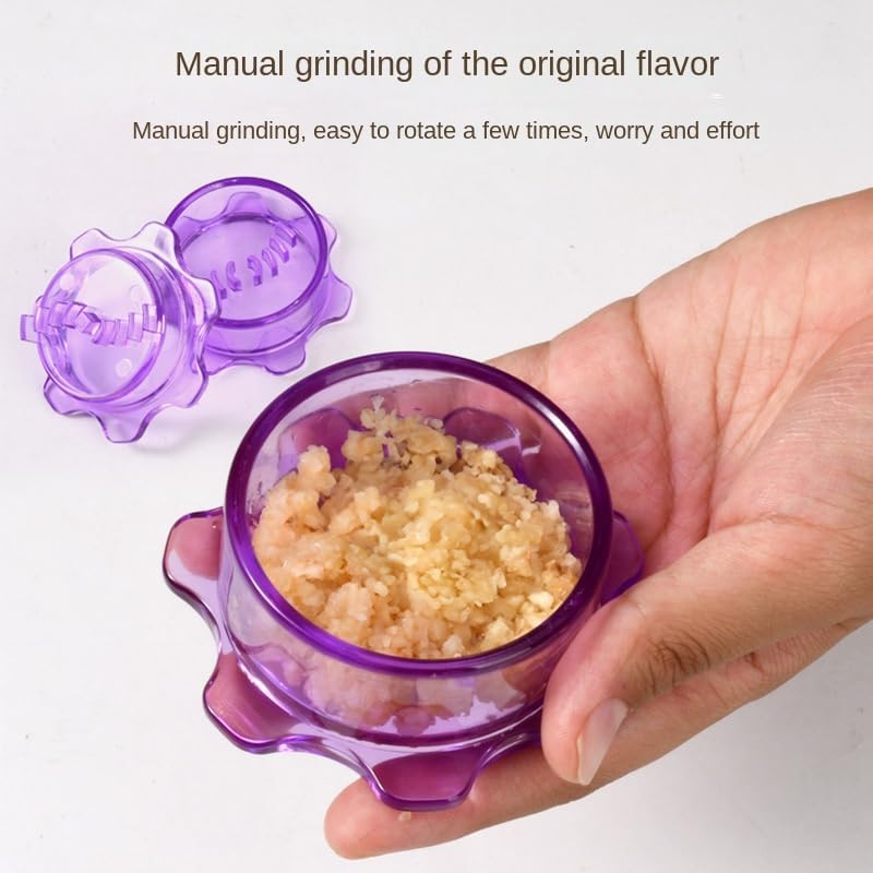 2025 New Garlic Twister,Garlic Press,Garlic Peeler,Ginger Grater,Mini Garlic Mincer (4Pcs)