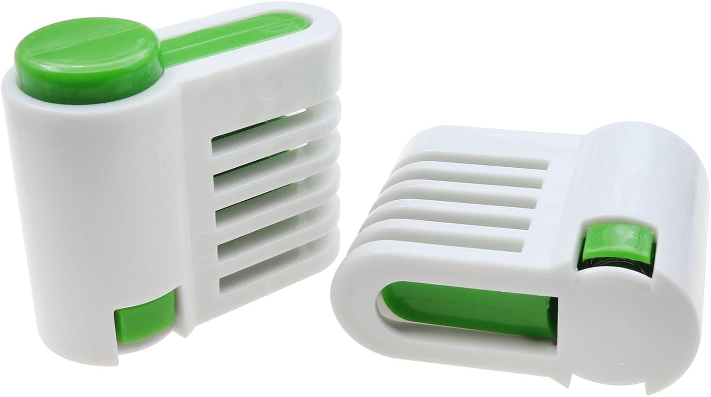 4PCS DIY Cake Slicer Cake Layer Slicer 5 Layers Cake Leveler Kitchen Fixing Tools for Bread Toast and Cakes (Green)