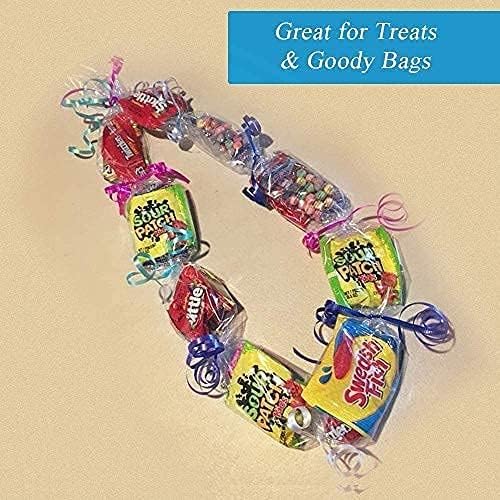 JOYIT 100' Long X 17.5” Wide Clear Cellophane Wrap Roll - 3 Mil Thicker Cellophane Roll, Clear Bags for Gifts Baskets Wrap, Flower Arts Crafts Food Treats Wrapping