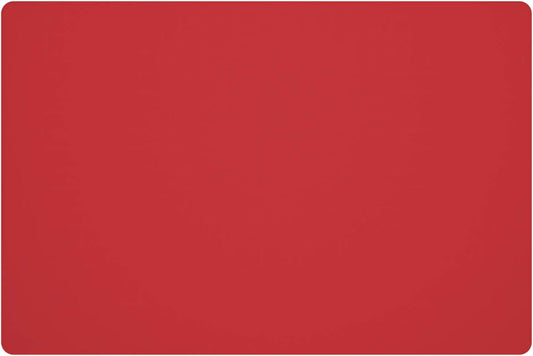 Silicone Placemats, Food-Grade Non-Slip Waterproof, Dining, Stain Resistant, Countertop Protector, Kitchen Counter Mat, Heat Resistant, Baking mat Dishwasher Safe (23.6"×15.7"-1pack, Red)
