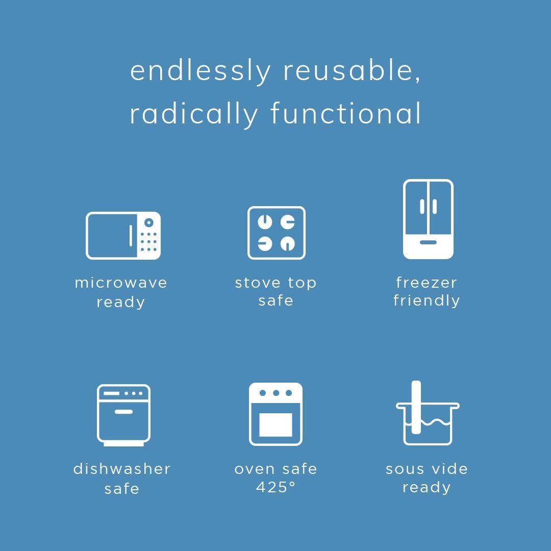 Stasher Premium Silicone Reusable Food Storage Stand-Up Mini Bag, Green, Microwave, Sous Vide, Dishwasher, Oven and Freezer Safe, BPA Free, Leak-free, Eco-friendly, 28 Oz (Pack of 2)