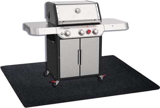 Under Grill Mat,Premium 36"x48"Absorbent Oil Protective mats for Deck &Patio,Grill Mat for Deck,Under Grill Floor Pad to Protect Deck,BBQ Mat for Under BBQ,Waterproof,Reusable