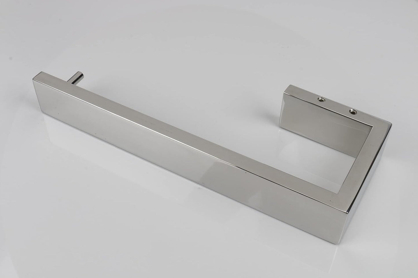 TocTen Hand Towel Holder/Towel Ring - Thicken SUS304 Stainless Steel Bathroom Hand Towel Hanger, 9 Inch Heavy Duty Wall Mounted Towel Rack, Square Hand Towel Bar for Bathroom Hardware (Chrome, 9 in)