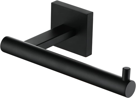KOKOSIRI Toilet Paper Holder for Bathroom Toilet Roll Holder Hold Mega Rolls Matte Black Stainless Steel B2005BK