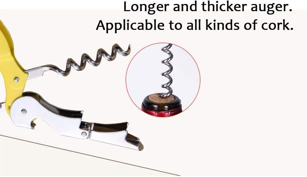 RECUTMS 12 Packs Corkscrew Wine Opener Stainless Steel Fold Beer or Bottle Opener Serrated Foil Cutter,Perfect for Bars,Restaurants,Family,Company Party (12 Color)