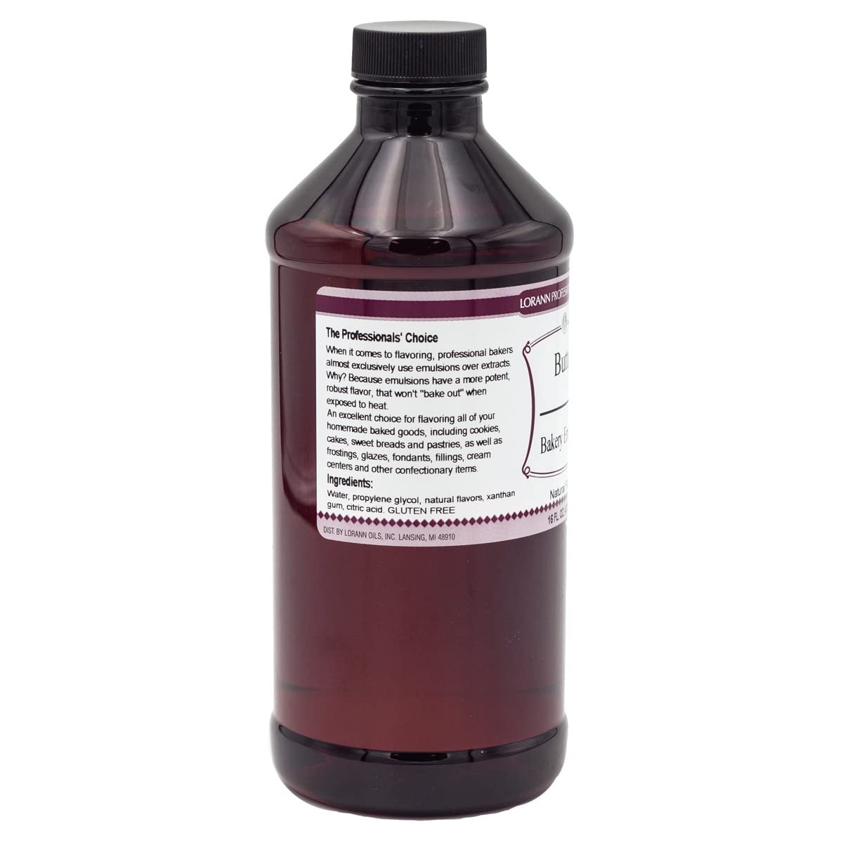 Lorann Oils Butter Bakery Emulsion: True Butter Flavor, Ideal for Enhancing Rich Dairy Notes in Baked Goods, Gluten-Free, Keto-Friendly, Butter Flavoring Essential for Your Kitchen